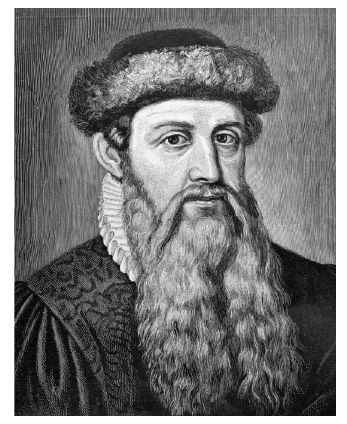retrato de Gutenberg