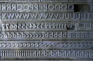 moldes tipográficos de metal